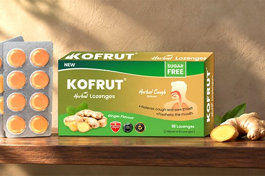 Kofrut herbal lozenges, ginger