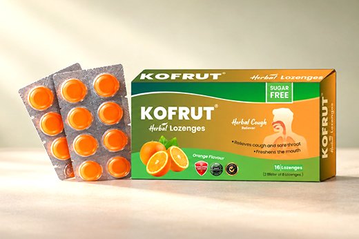 Kofrut herbal lozenges, orange